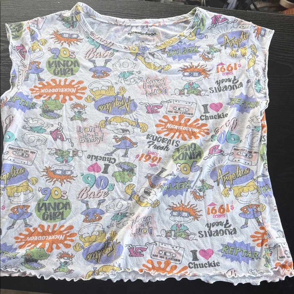 Nickelodeon Kids Graphic sleeveless T-Shirt - Multicolor
Size Large 12-14